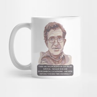 Noam Chomsky Portrait and Quote Mug